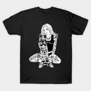 Tattooed Skater Girl T-Shirt